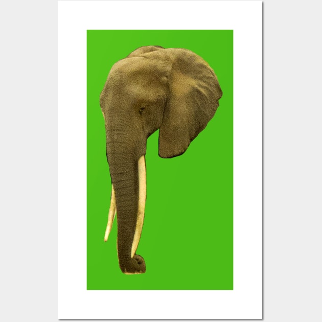 Portrait of an Elephant Wall Art by ellenhenryart